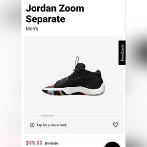 Jordan Zoom Separate 9.5 men & 8 men